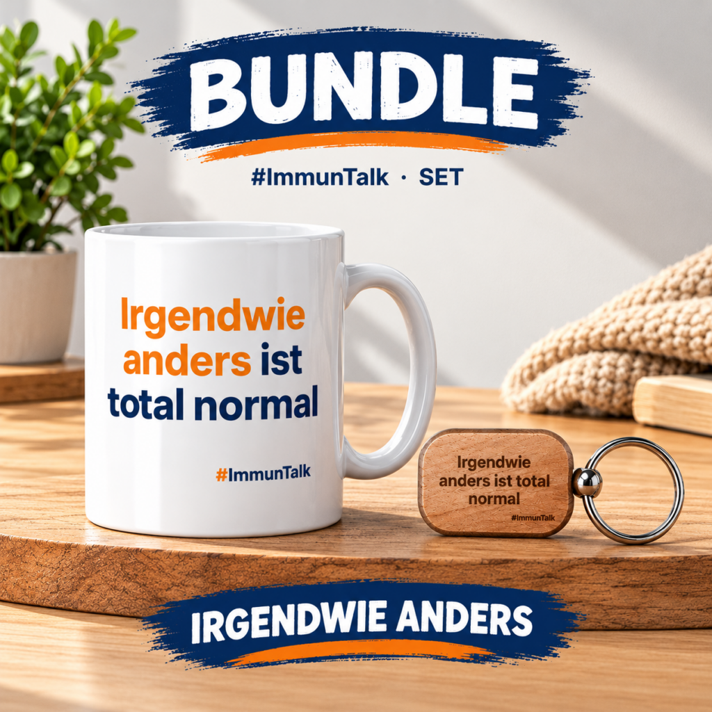 Bundle „Irgendwie anders" – Tasse + Schlüsselanhänger