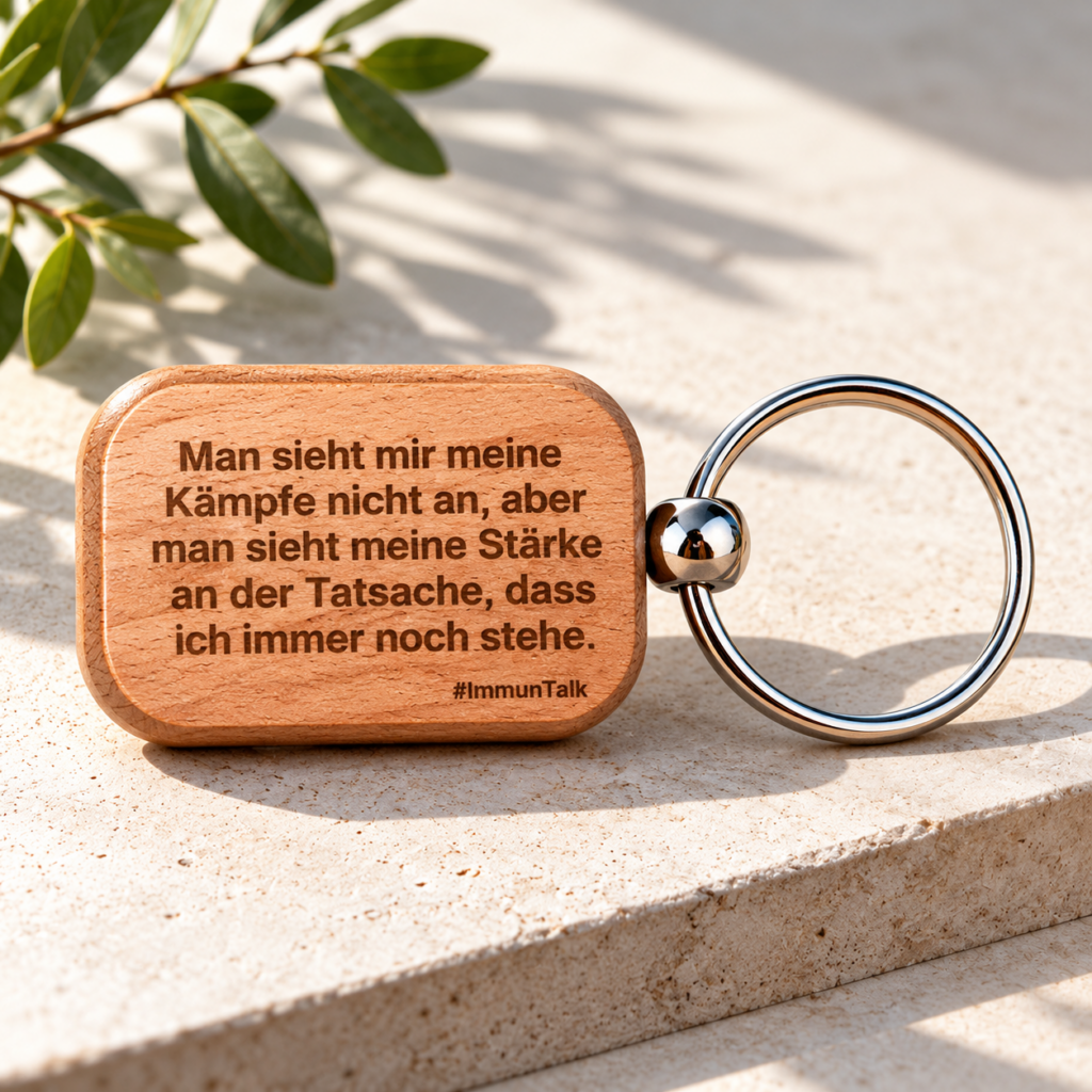 Schlüsselanhänger „Kämpfe & Stärke" (Gravur)